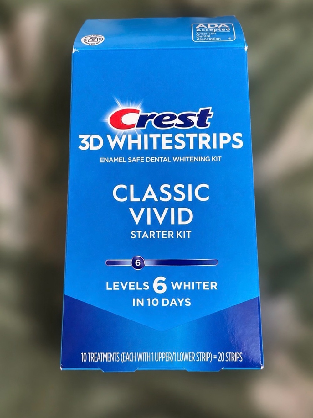 Crest 3D Whitestrips Classic Vivid Teeth Whitening Kit 10 Treatments NEW